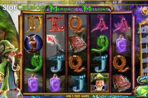 Οθόνη 1. Merlins Millions Superbet HQ Κουλοχέρης