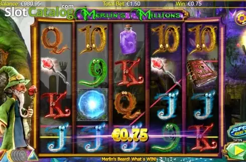 Οθόνη 2. Merlins Millions Superbet HQ Κουλοχέρης