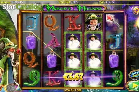 Οθόνη 3. Merlins Millions Superbet HQ Κουλοχέρης
