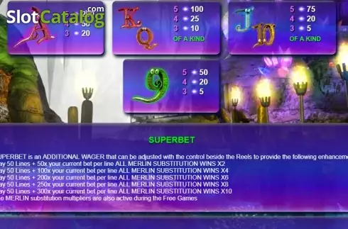 Πίνακας πληρωμών 2. Merlins Millions Superbet HQ Κουλοχέρης