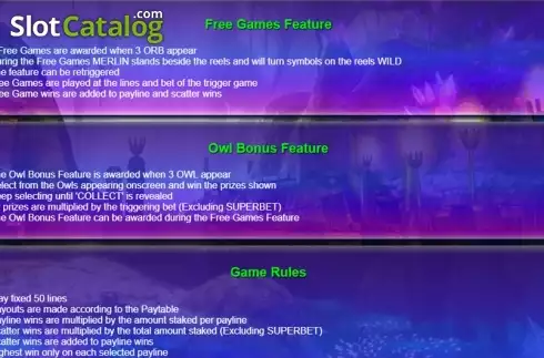 Πίνακας πληρωμών 3. Merlins Millions Superbet HQ Κουλοχέρης