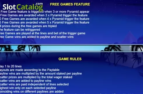 Πίνακας πληρωμών 3. Classic Platinum Pyramid Κουλοχέρης 