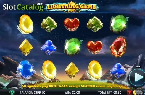 Οθόνη 2. Lightning Gems Κουλοχέρης