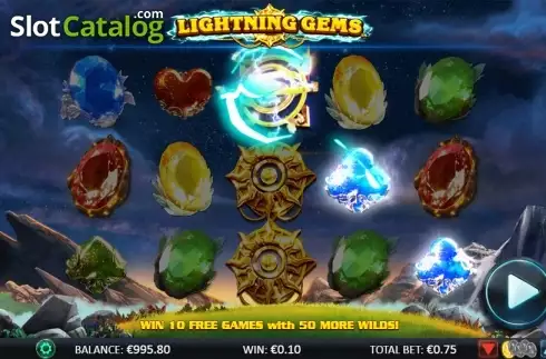 Οθόνη 3. Lightning Gems Κουλοχέρης