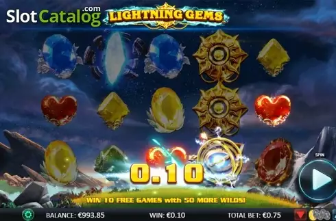 Οθόνη 4. Lightning Gems Κουλοχέρης