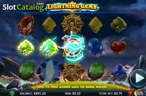 Οθόνη 6. Lightning Gems Κουλοχέρης