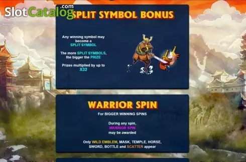 Οθόνη2. Samurai Split Κουλοχέρης