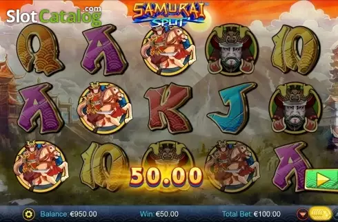 Οθόνη9. Samurai Split Κουλοχέρης