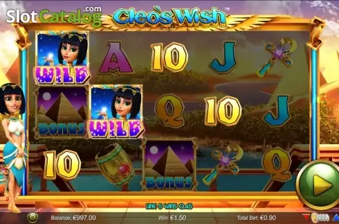 Οθόνη5. Cleo's Wish Κουλοχέρης