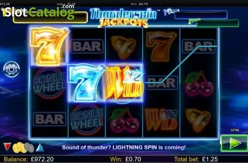 Οθόνη6. Thunderspin Jackpots Κουλοχέρης