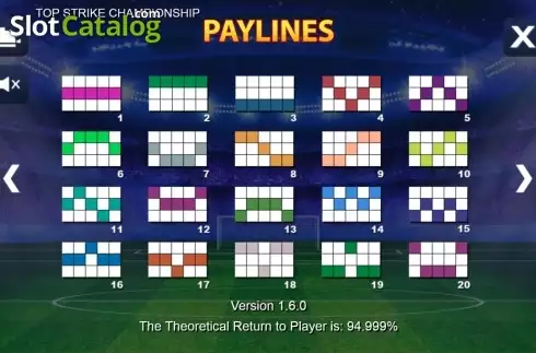 Οθόνη7. Top Strike Championship Κουλοχέρης