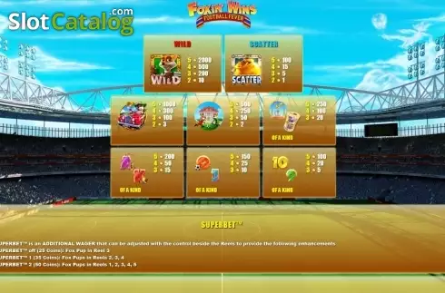 Οθόνη2. Foxin' Wins Football Fever Κουλοχέρης