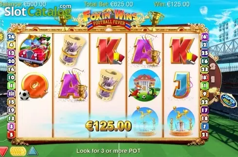 Οθόνη6. Foxin' Wins Football Fever Κουλοχέρης