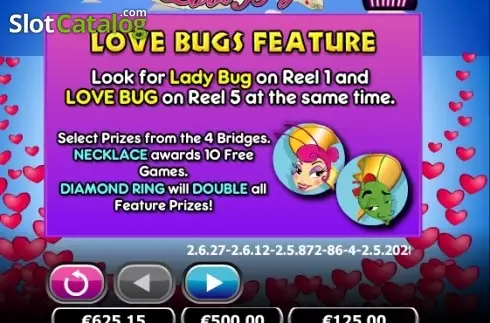 Οθόνη4. Love Bugs Mini Κουλοχέρης