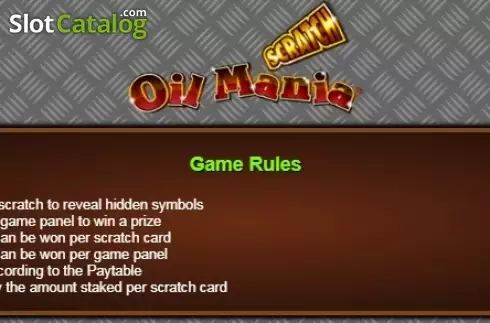 Οθόνη4. Scratch Oil Mania Κουλοχέρης
