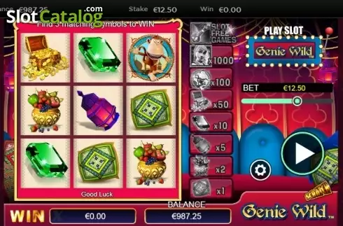 Οθόνη3. Scratch Genie Wild Κουλοχέρης