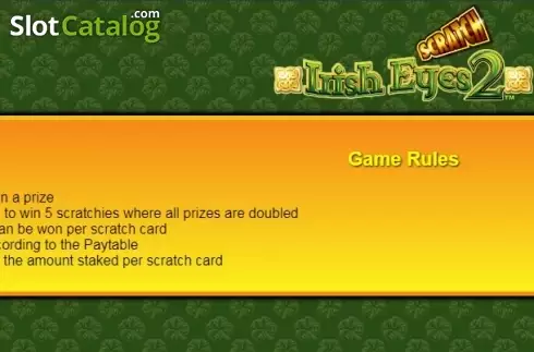 Οθόνη4. Scratch Irish Eyes 2 Κουλοχέρης