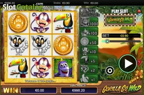 Οθόνη2. Scratch Gorilla Go Wild Κουλοχέρης 