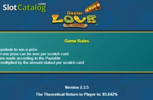 Οθόνη4. Scratch Dr Love On Vacation Κουλοχέρης