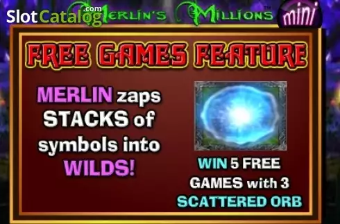 Οθόνη5. Merlins Millions Superbet Mini Κουλοχέρης
