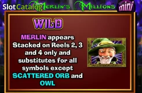 Οθόνη6. Merlins Millions Superbet Mini Κουλοχέρης