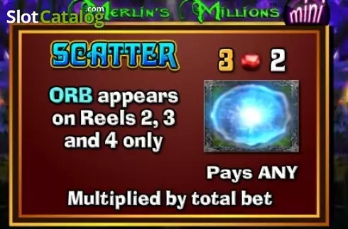 Οθόνη7. Merlins Millions Superbet Mini Κουλοχέρης