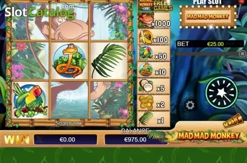 Οθόνη3. Mad Mad Monkey (Scratch) Κουλοχέρης