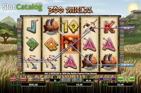 Κερδίστε παρουσίαση. 300 Shields Κουλοχέρης