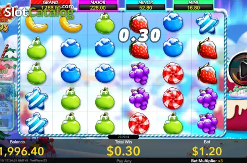 Οθόνη3. Candy Bonanza Xmas Κουλοχέρης
