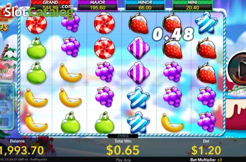 Οθόνη4. Candy Bonanza Xmas Κουλοχέρης