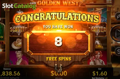 Οθόνη7. Golden West (Nextspin) Κουλοχέρης