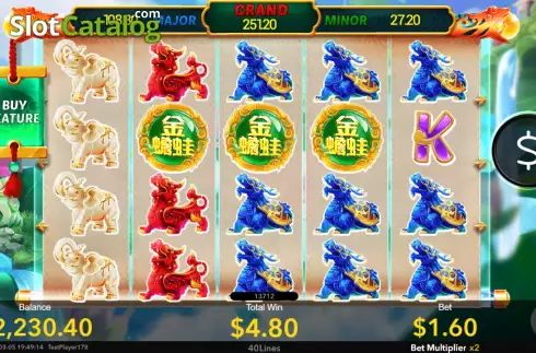 Οθόνη8. Fortune Toad Κουλοχέρης