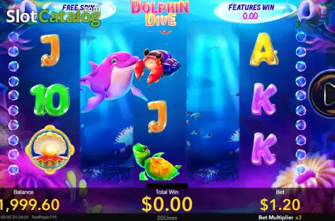Οθόνη6. Dolphin Dive Κουλοχέρης 