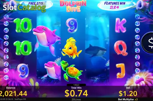 Οθόνη7. Dolphin Dive Κουλοχέρης 