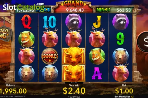 Οθόνη4. Buffalo King (Nextspin) Κουλοχέρης