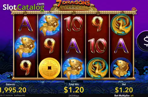 Οθόνη3. 7 Dragons Κουλοχέρης