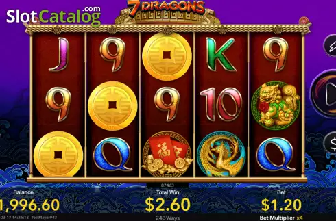 Οθόνη5. 7 Dragons Κουλοχέρης