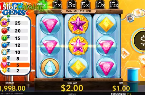 Οθόνη3. Lucky Gems (Nextspin) Κουλοχέρης