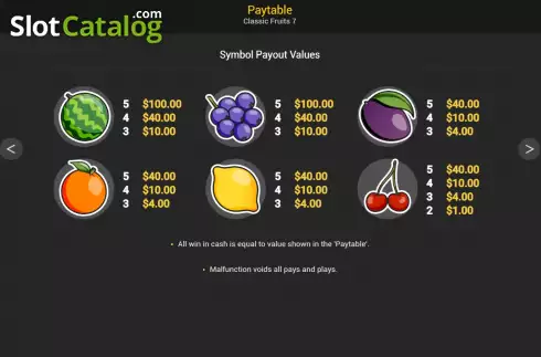 Οθόνη8. Classic Fruits 7 Κουλοχέρης