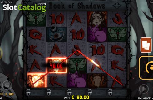 Οθόνη4. Book of Shadows (Nolimit City) Κουλοχέρης