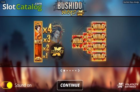 Οθόνη2. Bushido Ways xNudge Κουλοχέρης