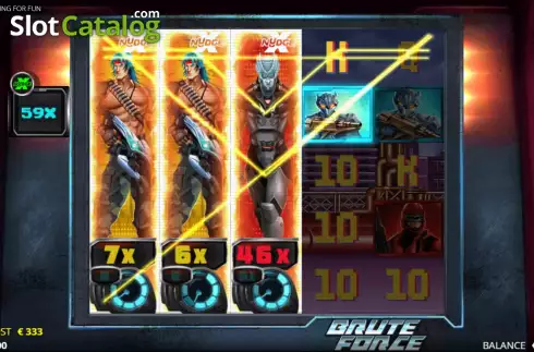 Οθόνη6. Brute Force (Nolimit City) Κουλοχέρης