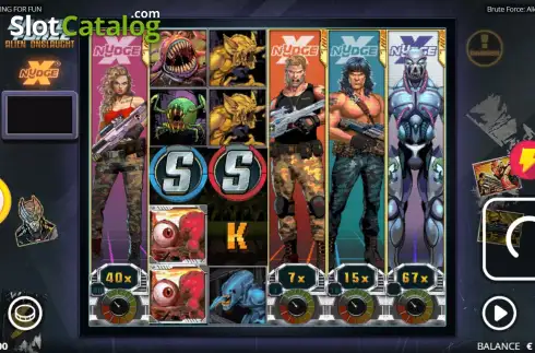 Οθόνη3. Brute Force Alien Onslaught Κουλοχέρης