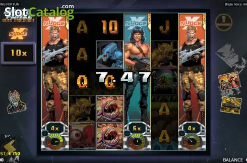 Οθόνη4. Brute Force Alien Onslaught Κουλοχέρης