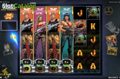 Οθόνη6. Brute Force Alien Onslaught Κουλοχέρης