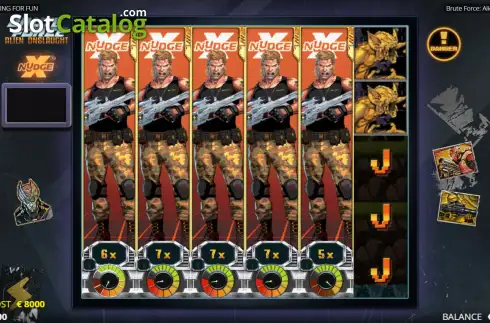 Οθόνη7. Brute Force Alien Onslaught Κουλοχέρης