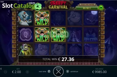 Μετρητή spin spin 13. Creepy Carnival Κουλοχέρης