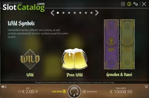 Πίνακας πληρωμών άγρια. Oktoberfest (Nolimitcity) Κουλοχέρης