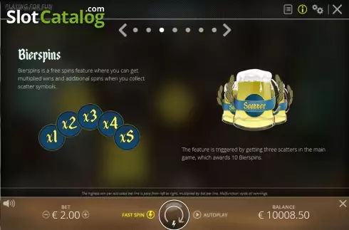 Πίσω πλάκα. Oktoberfest (Nolimitcity) Κουλοχέρης