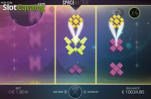 Κουνιστό άγριο απέρριψε. Space Arcade (Nolimitcity) Κουλοχέρης